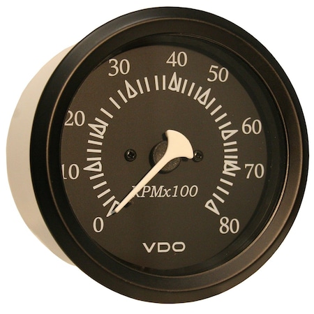 Vdo VDO Cockpit Marine 85mm (3-3/8") Outboard Tachometer - Black Dial/Beze 333-11799